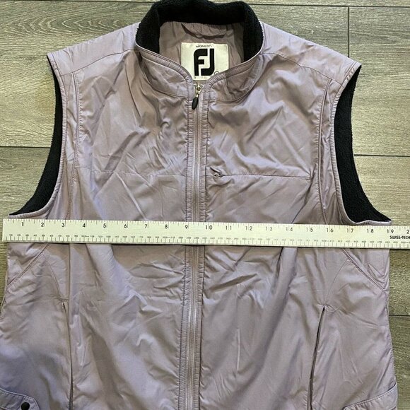 WOMEN’S Footjoy Purple Golfing Golf Fleece Lined Vest Sz Medium Fj - Picture 5 of 8